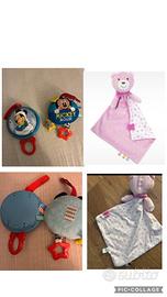 Carillon disney (2) e 1 maxi doudu Chicco musicali