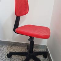 Sedia regolabile e con rotelline, Ikea