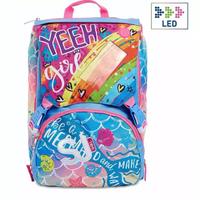 ZAINO SCUOLA ESTENDIBILE + ASTUCCIO OCEANLED GIRL