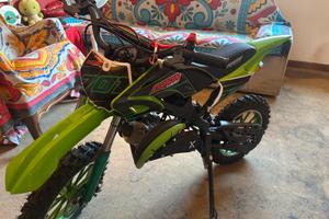 MiniMoto-Usata 1 SOLA VOLTA+Casco+2 Litri Benzina
