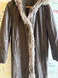 Cappotto di pelle e cincillà