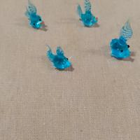 famiglia di pesce arte di Murano 