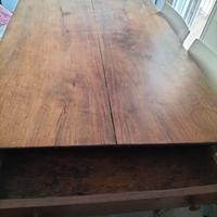 Arredi d'epoca, tavolo doppio cassetto, Novara