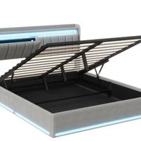 Letto contenitore 160x200 con prese usb e luci led