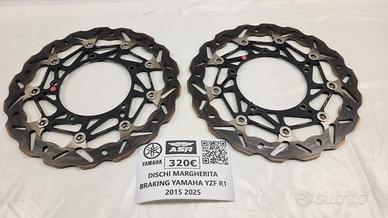 COPPIA DISCHI MARGHERITA BRAKING YAMAHA YZF R1 201
