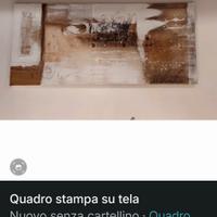 Quadro D'arredo stampa su tela.
