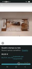 Quadro D'arredo stampa su tela.