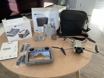 DJI Mini 3 Pro + Fly More Kit + RC con schermo