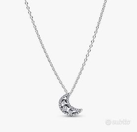 Pandora collana argento 925 “Luna crescente”
