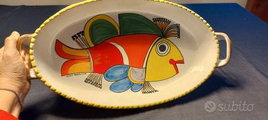 teglia in ceramica Nino Parrucca