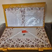 Lenzuolo Federe Ricamato A Mano Vintage 100%cotone