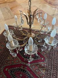 Lampadario Ottone Vintage anni 50