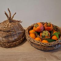 Set di cestini centrotavola per pane e frutta