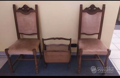 Due sedie imbottite