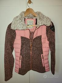 Felpa rosa con pelliccia