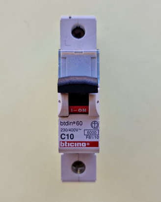 Bticino F81/10 10A unipolare magnetotermico C10 1P
