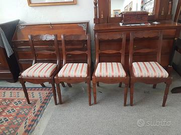 4 belle sedie dell'800 