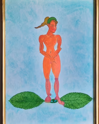 ONTANI LUIGI "Figlio e foglia"