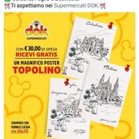 Poster topolino supermercato dok calabria