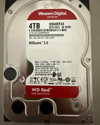 Hard Disk 4TB Western Digital RED