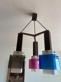 Lampadario a sospensione vintage harvey guzzini