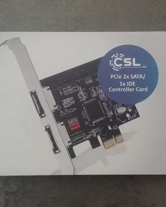 Scheda PCIe SATA + IDE CSL – come NUOVA, Testata