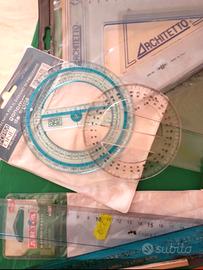 Set squadre righelli e goniometri