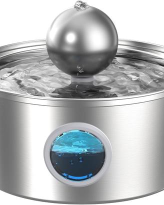 Fontanella elettrica Gatti Cani Acciaio Inox 3.2 L