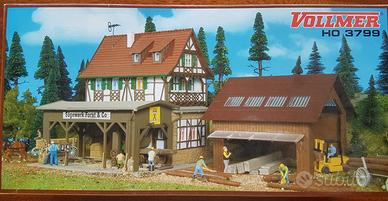 K05- H0 Vollmer 43799 Segheria Sagewerk + 43727