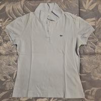 Polo Lacoste donna azzurra 