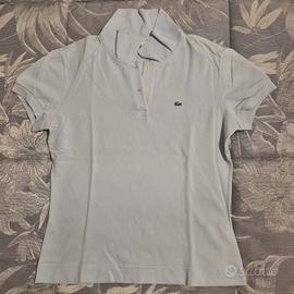 Polo Lacoste donna azzurra 
