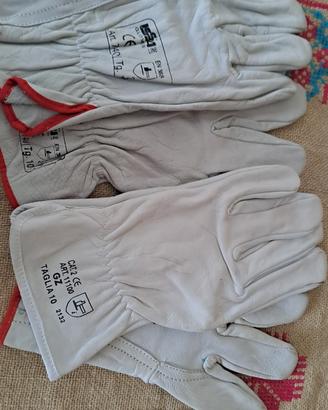 guanti in pelle per lavoro