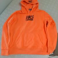 Felpa cappuccio arancione taglia M