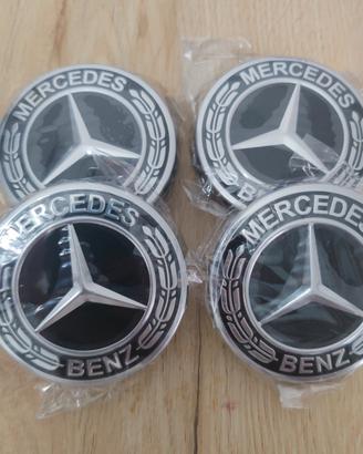 coprimozzi Mercedes benz  neri 75 cm nuovi