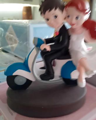 topper x torta sposini su vespa