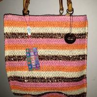 2 Borse di paglia a mano da spiaggia o città