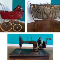 3 oggetti vintage in blocco