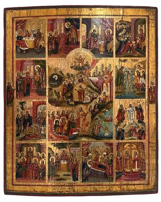 Icona Dodici feste dell’anno liturgico bizantino