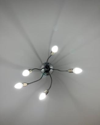 Lampadario 5 bracci + 2 lampadari con 1 braccio