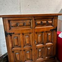 Scarpiera vintage in legno