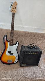 Bass Precision Nash MB più amplificatore