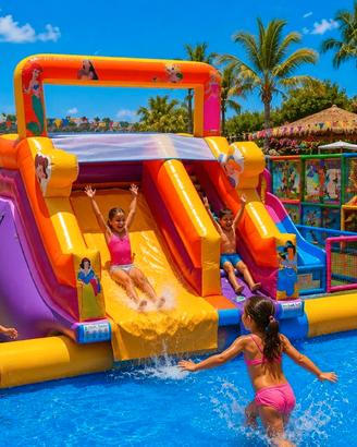 Scivolo Gonfiabile Acquatico per Piscina