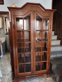 vetrina in legno massello 2ante