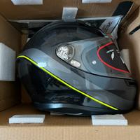 Casco Agv K6 Minimal Gunmetal/Nero/Giallo NUOVO