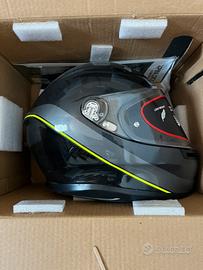Casco Agv K6 Minimal Gunmetal/Nero/Giallo NUOVO