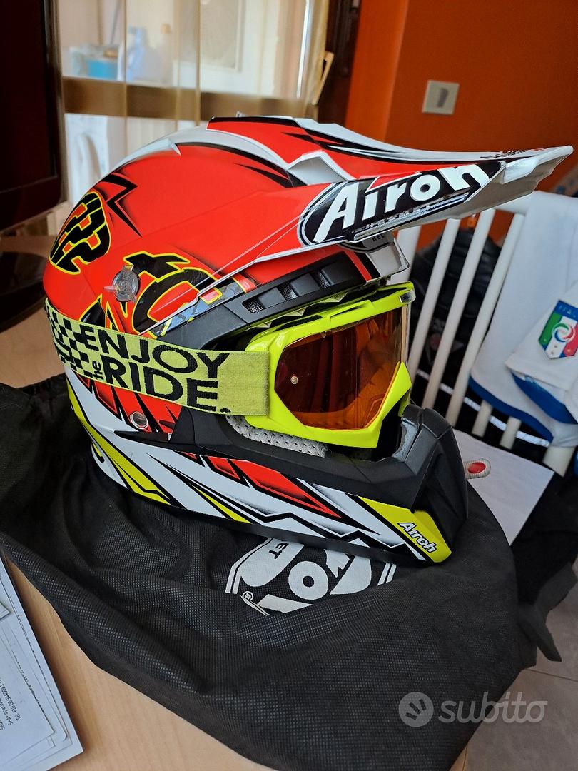 Casco cross Airoh Switch Impact Giallo Opaco