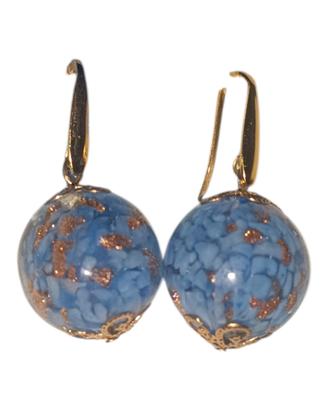 Orecchini con perle in vetro di Murano