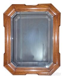 Specchio Vintage/Shabby Chic con cornice in legno