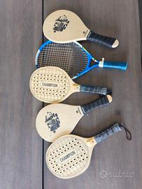Lotto 5 Racchette Sport tennis e spiaggia