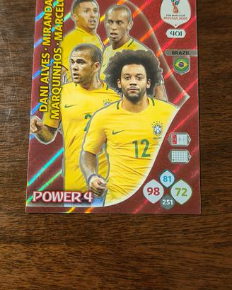 Brasile Lotto 2 Carte Adrenalyn XL Russia 2018 